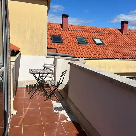 Playa America Duplex Con Piscina Y Garaje דירה